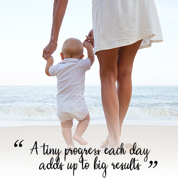 A tiny progess each day adds up to big results